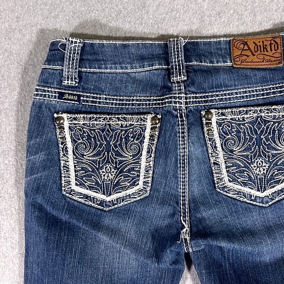 Adiktd Womens Jeans Blue Tag Size 2 (00x00) Low Rise Capri Stretch - Picture 12 of 13